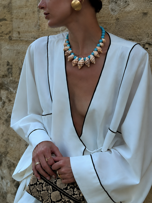 Aegean Shell Statement Necklace