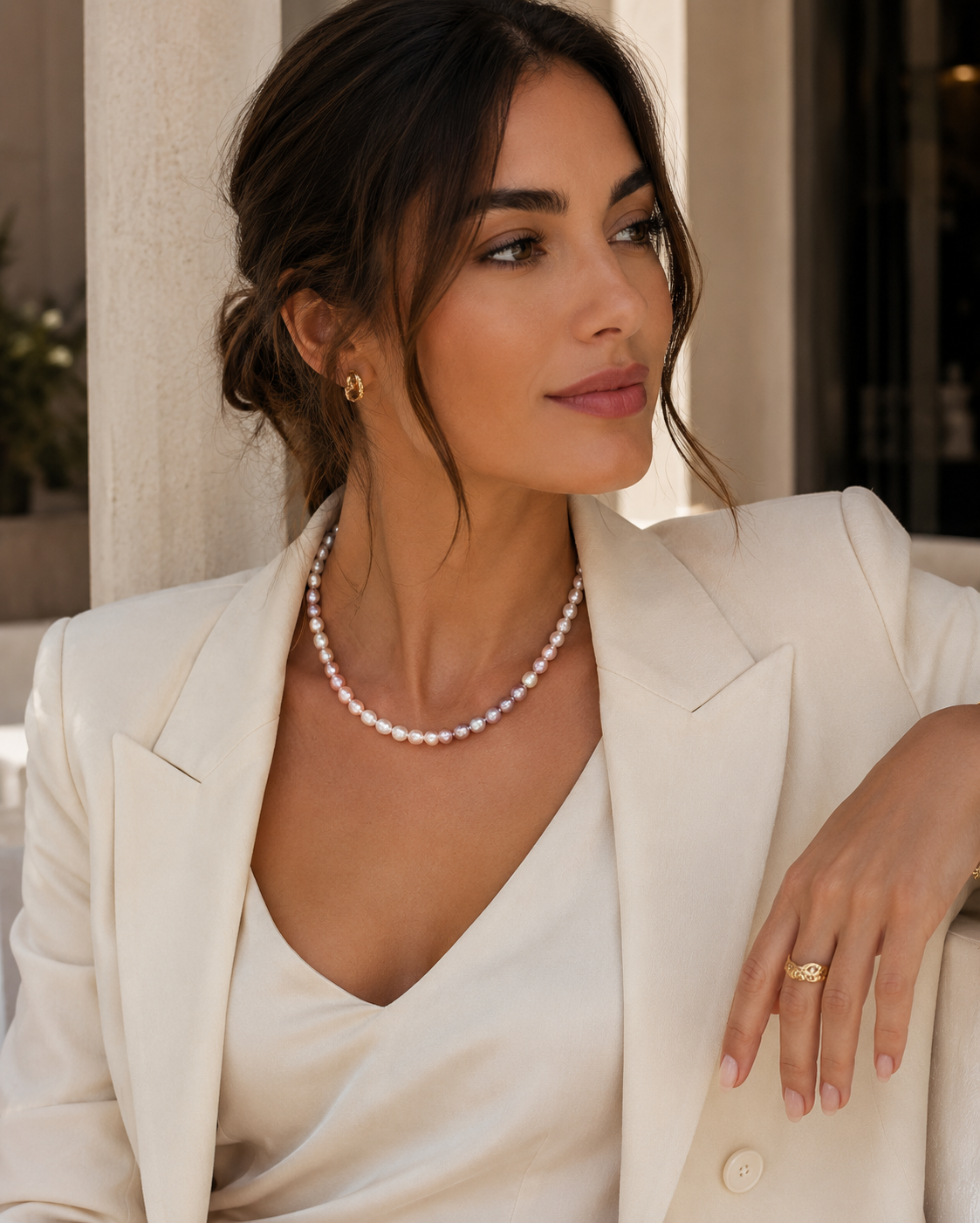 Pastel Pearl Necklace