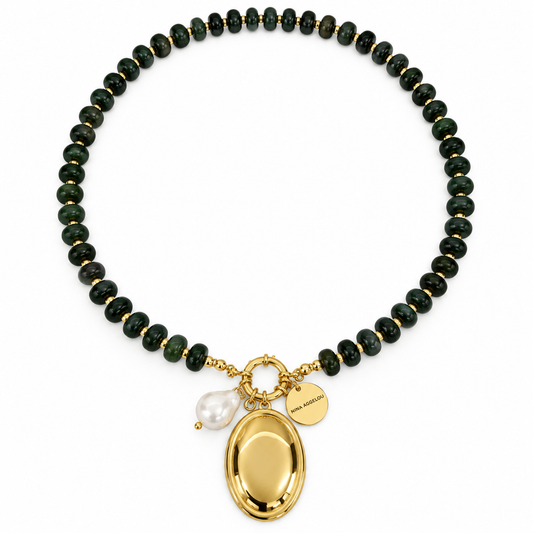 Emerald Agate Necklace