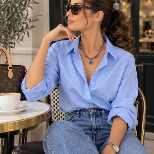 Azure Bloom Necklace