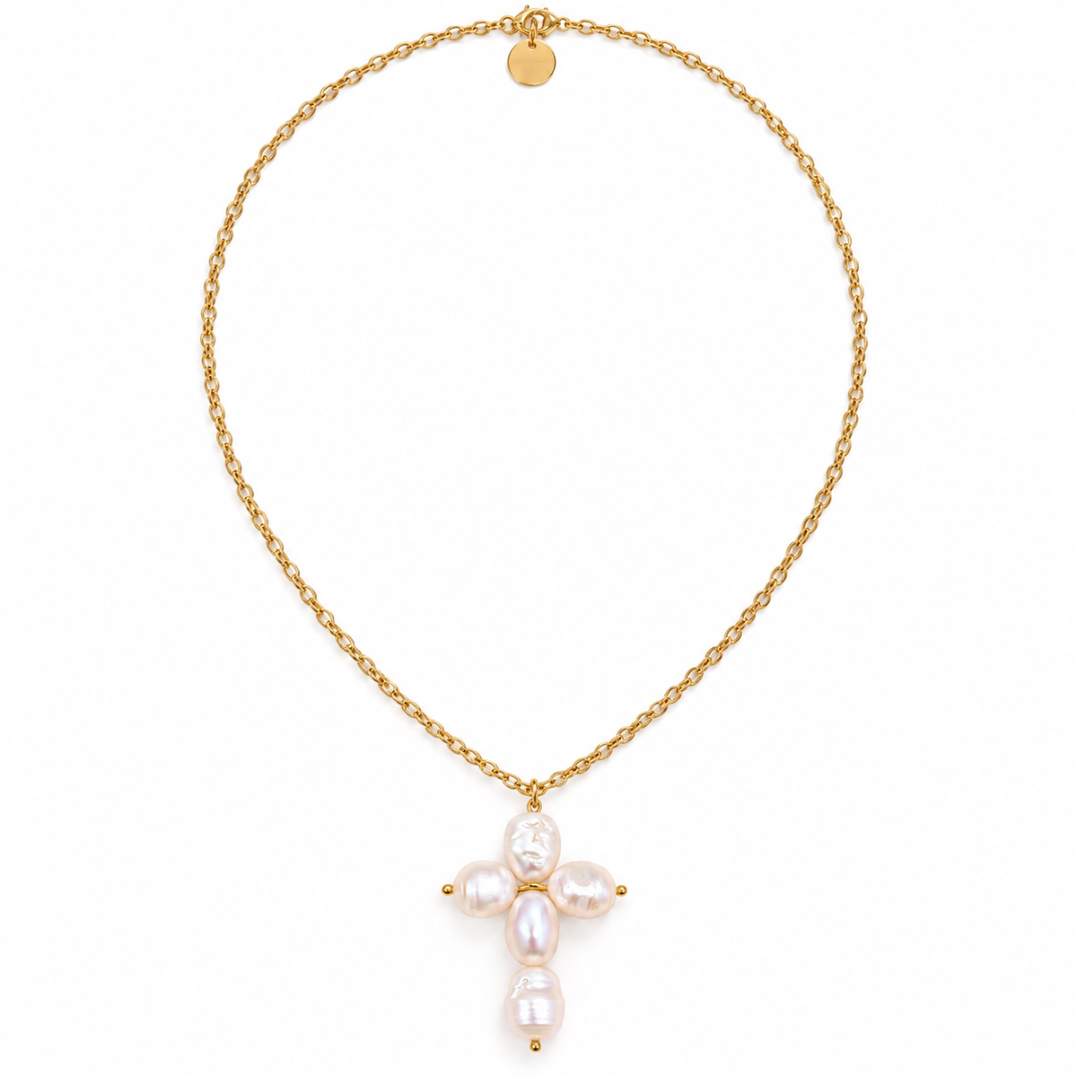 Baroque Pearl Cross