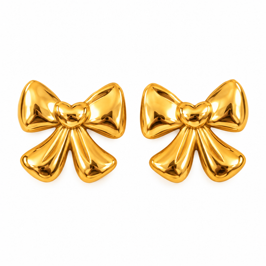 Lustre Bow earrings