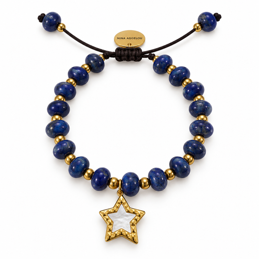 Lapis Star Bracelet