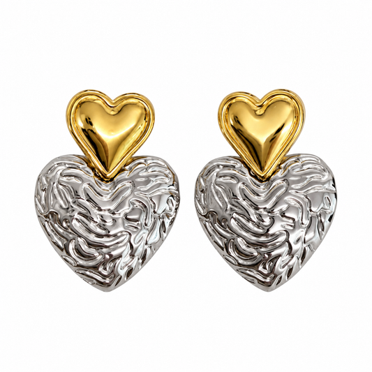 Golden Silver Hearts