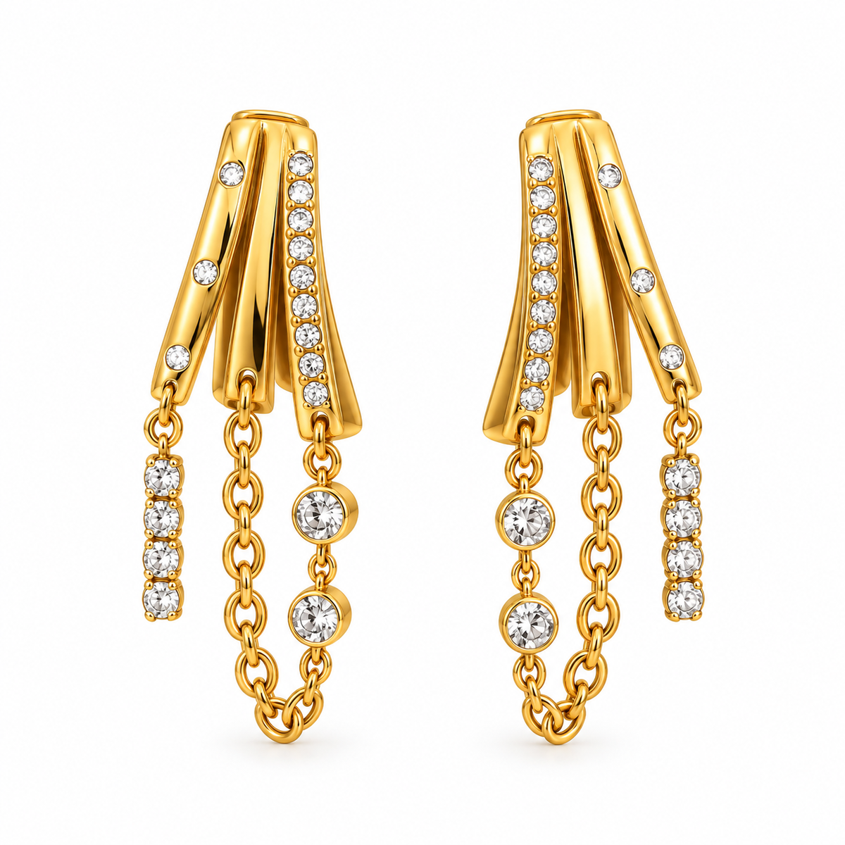 Crystal Cascade Earrings