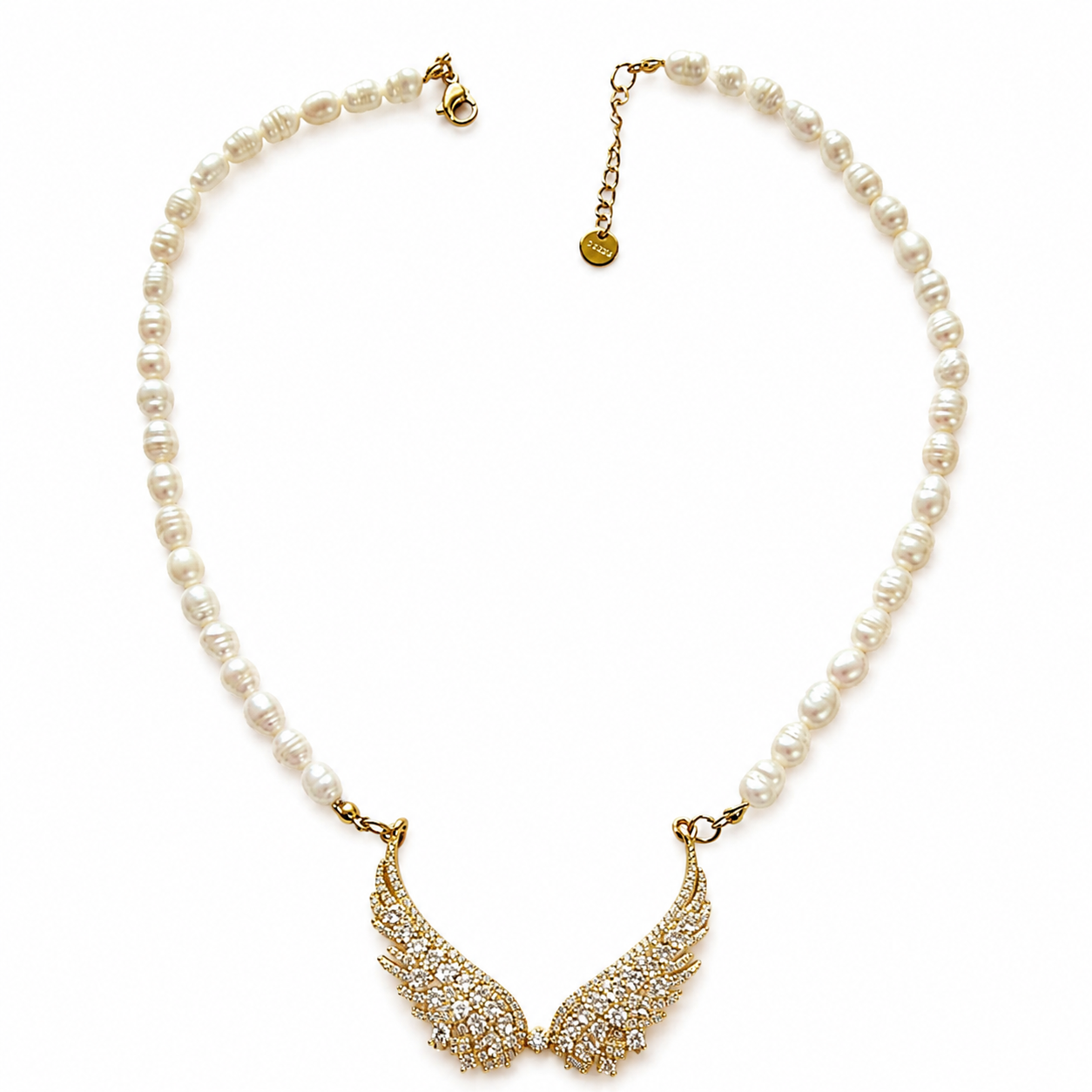 Angel Wings Pearl Choker
