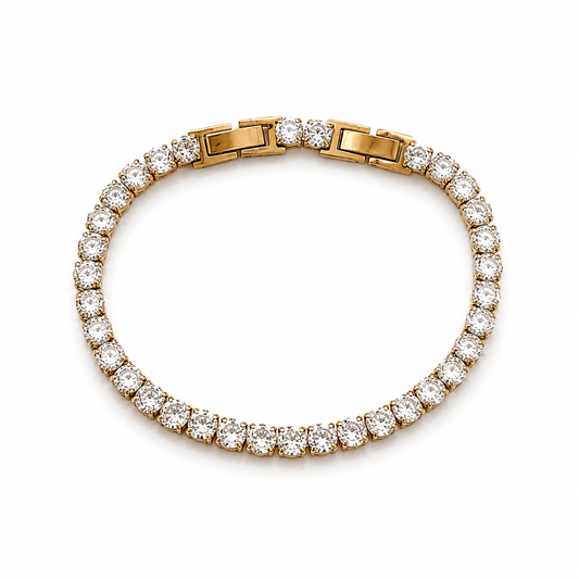 Celeste Tennis Bracelet Gold