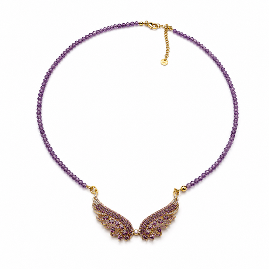 Amethyst Wings Necklace