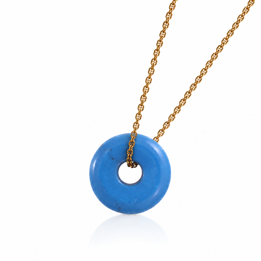 Turquoise Halo Necklace