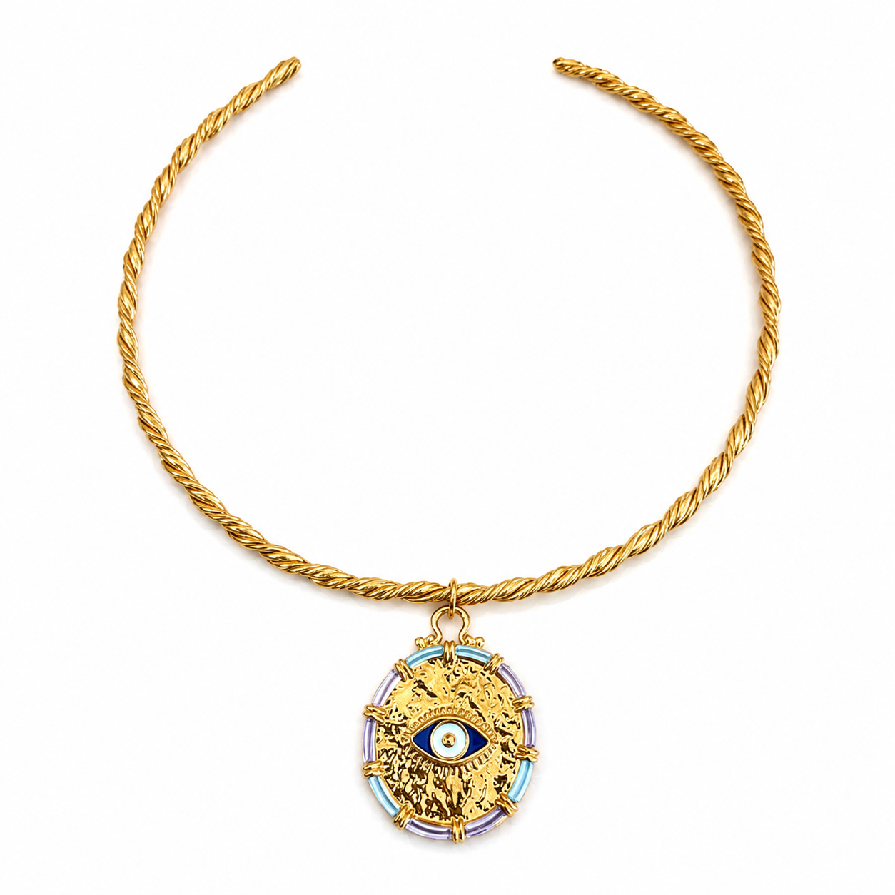 Eterna Eye Torque Necklace
