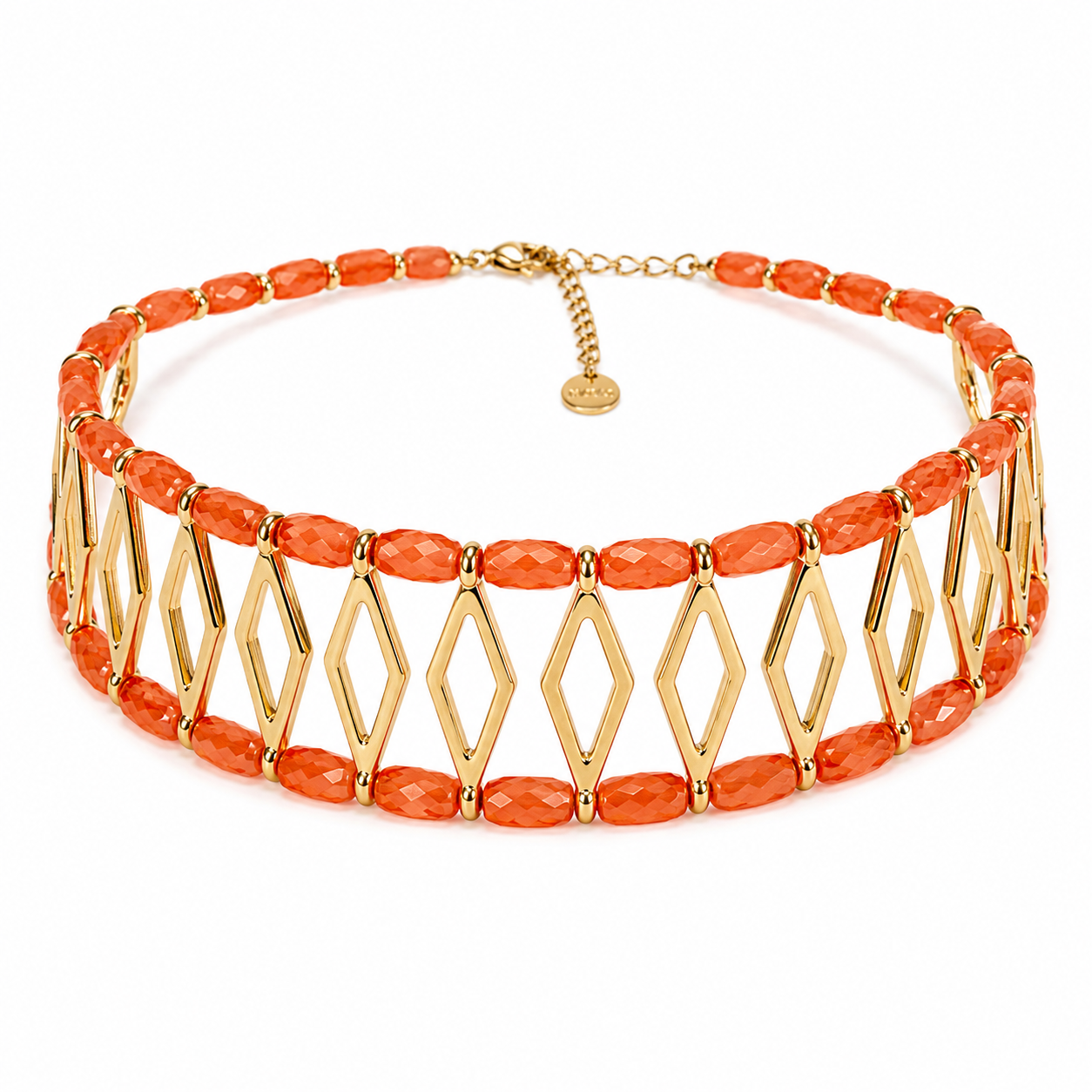 Sunset Lattice Crystal Choker