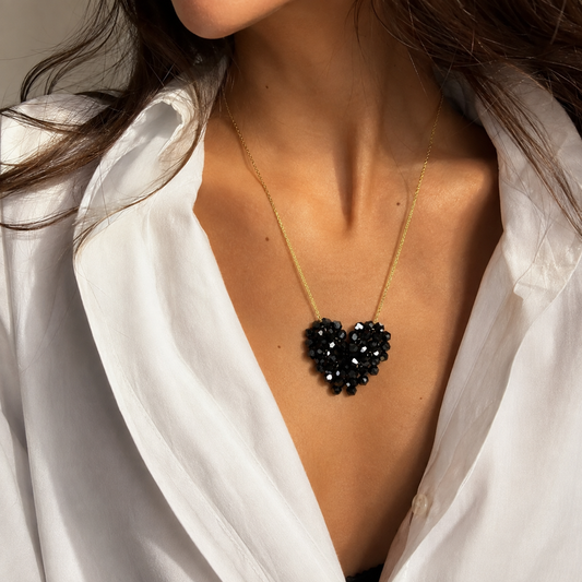 Black Heart Necklace