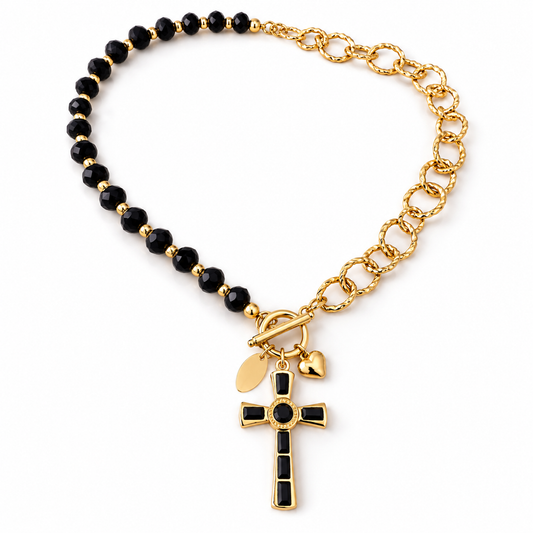 Black Cross Necklace