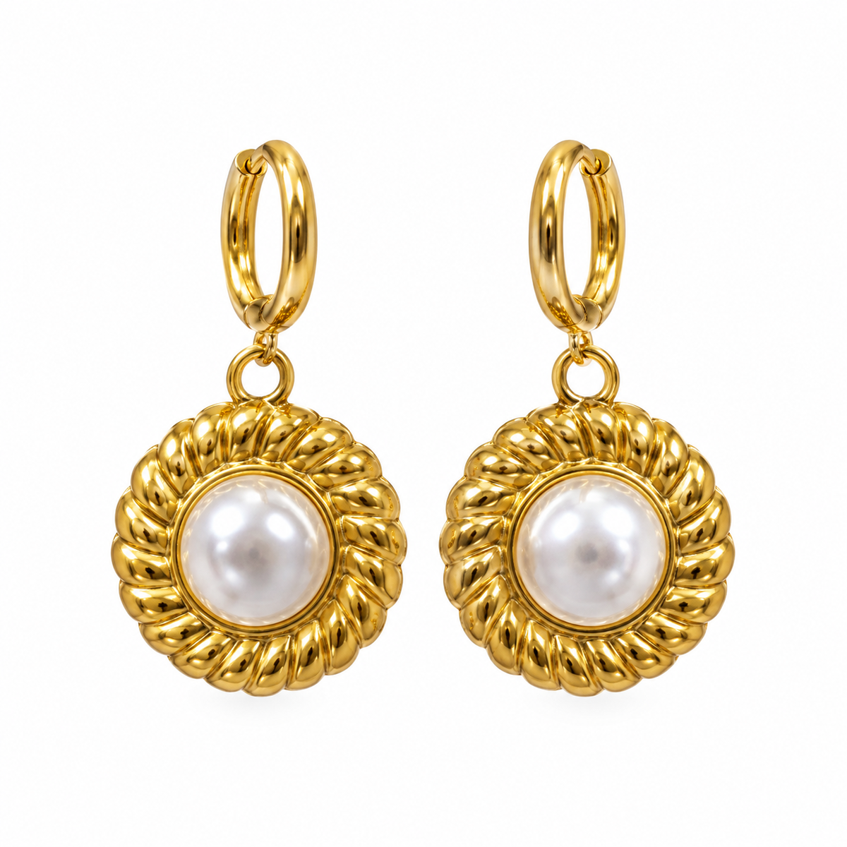 Pearl Hoop Elegance