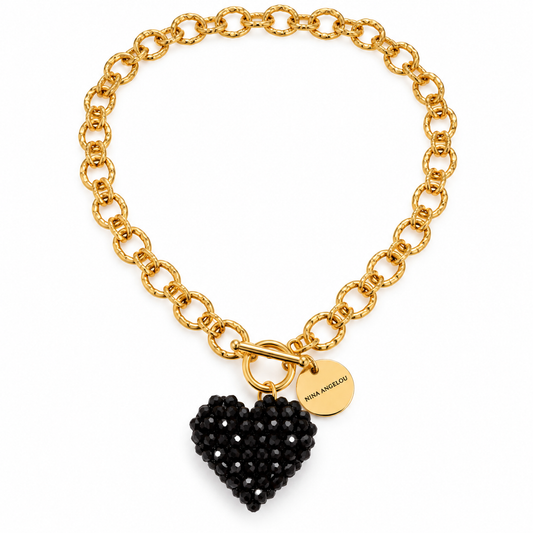 Black Heart Necklace