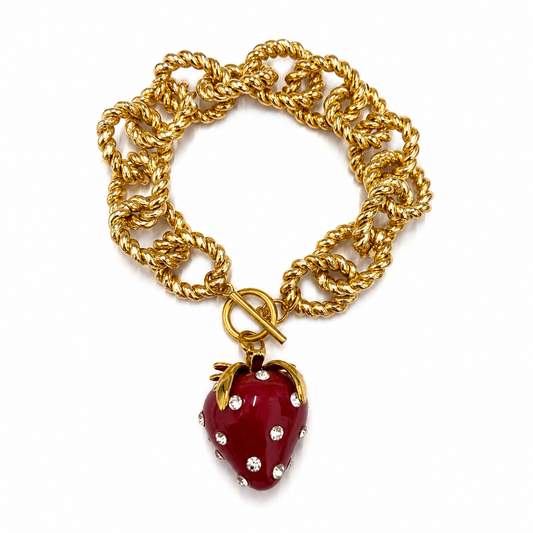 Strawberry Glow Bracelet