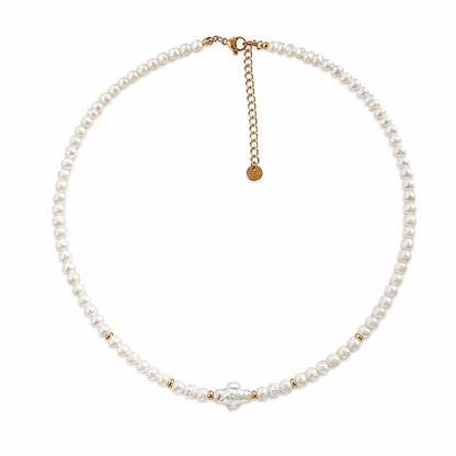 Pearl Cross Necklace