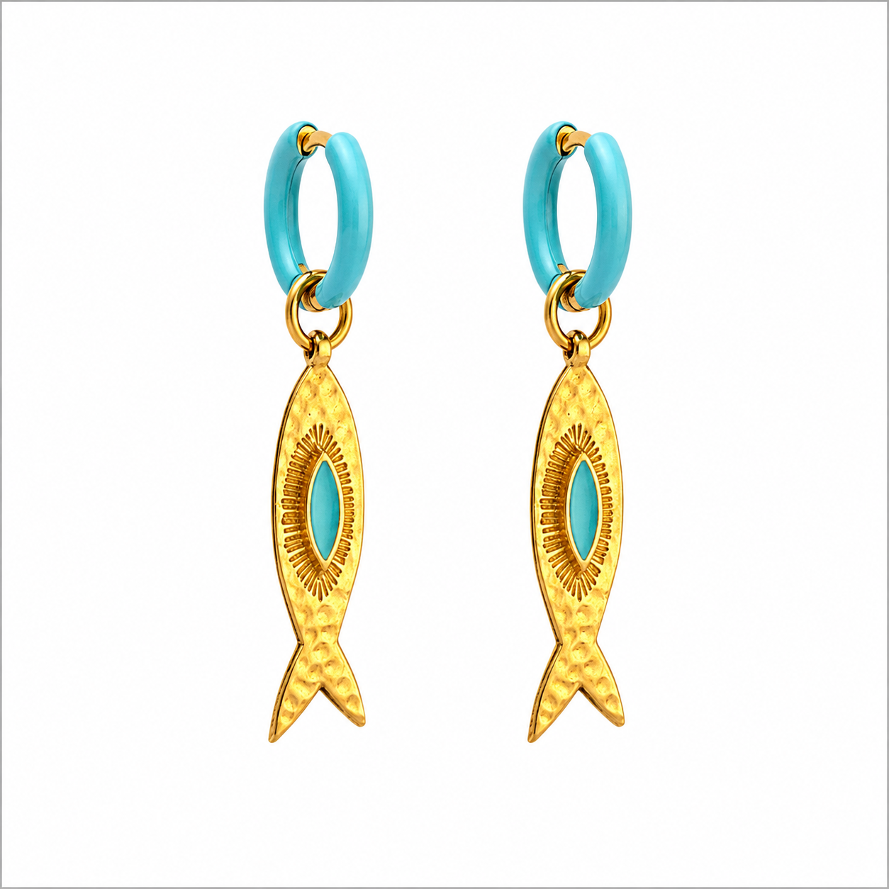 Azure Fish Earrings