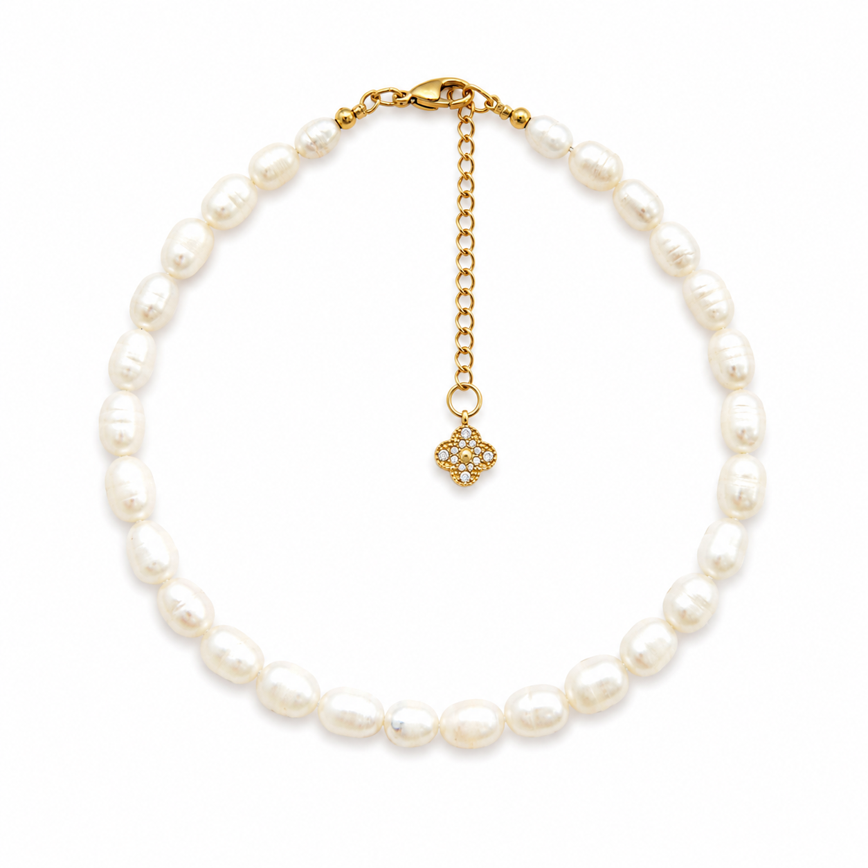 Pearl Blossom Anklet