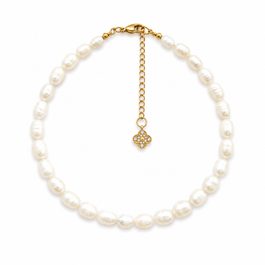 Pearl Blossom Anklet