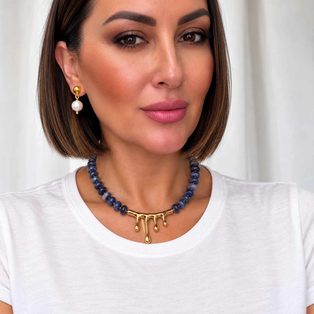 Melted Gold Necklace