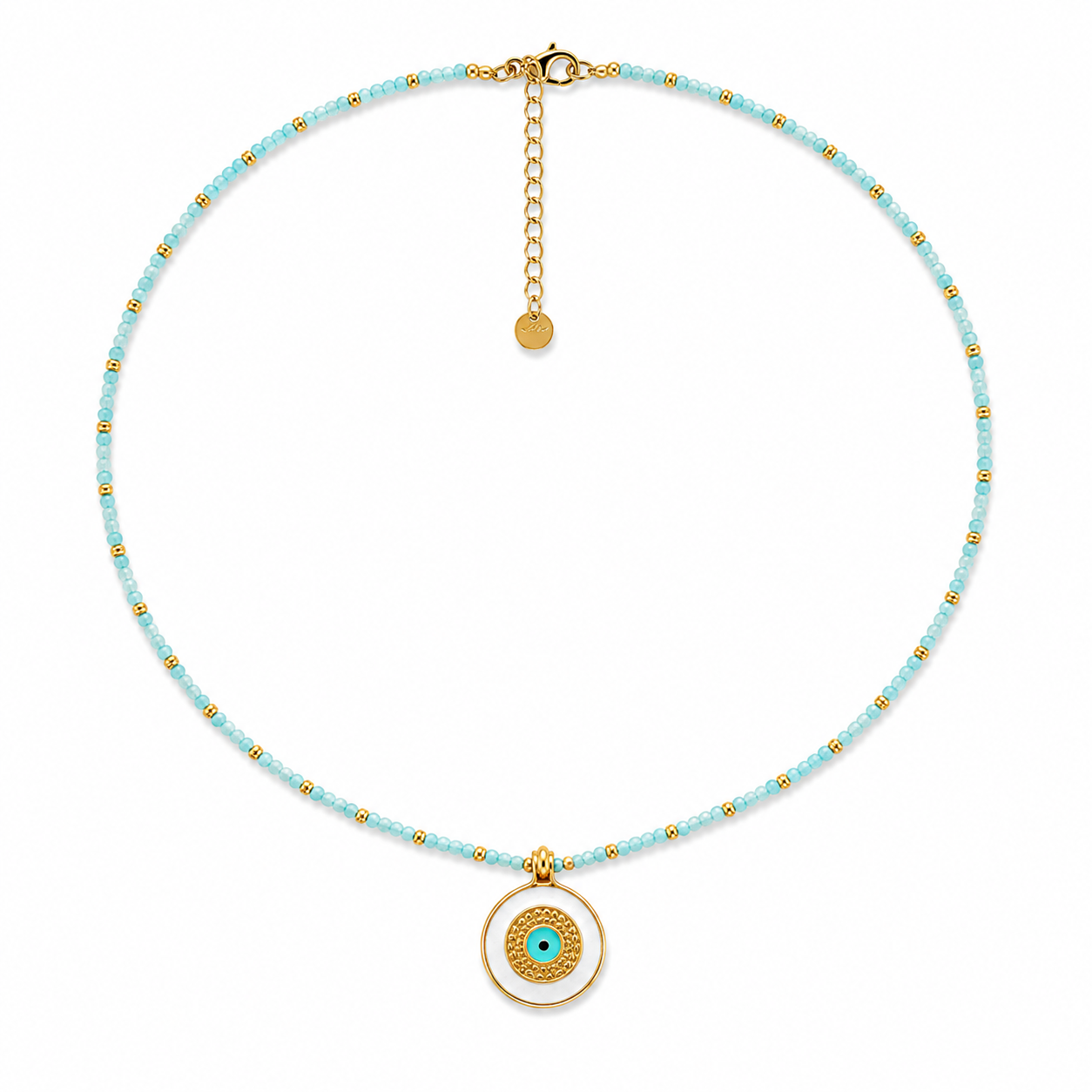 Aqua Eye Necklace