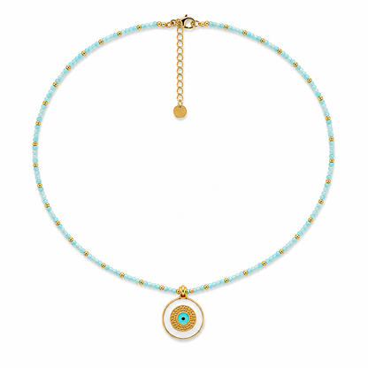Aqua Eye Necklace