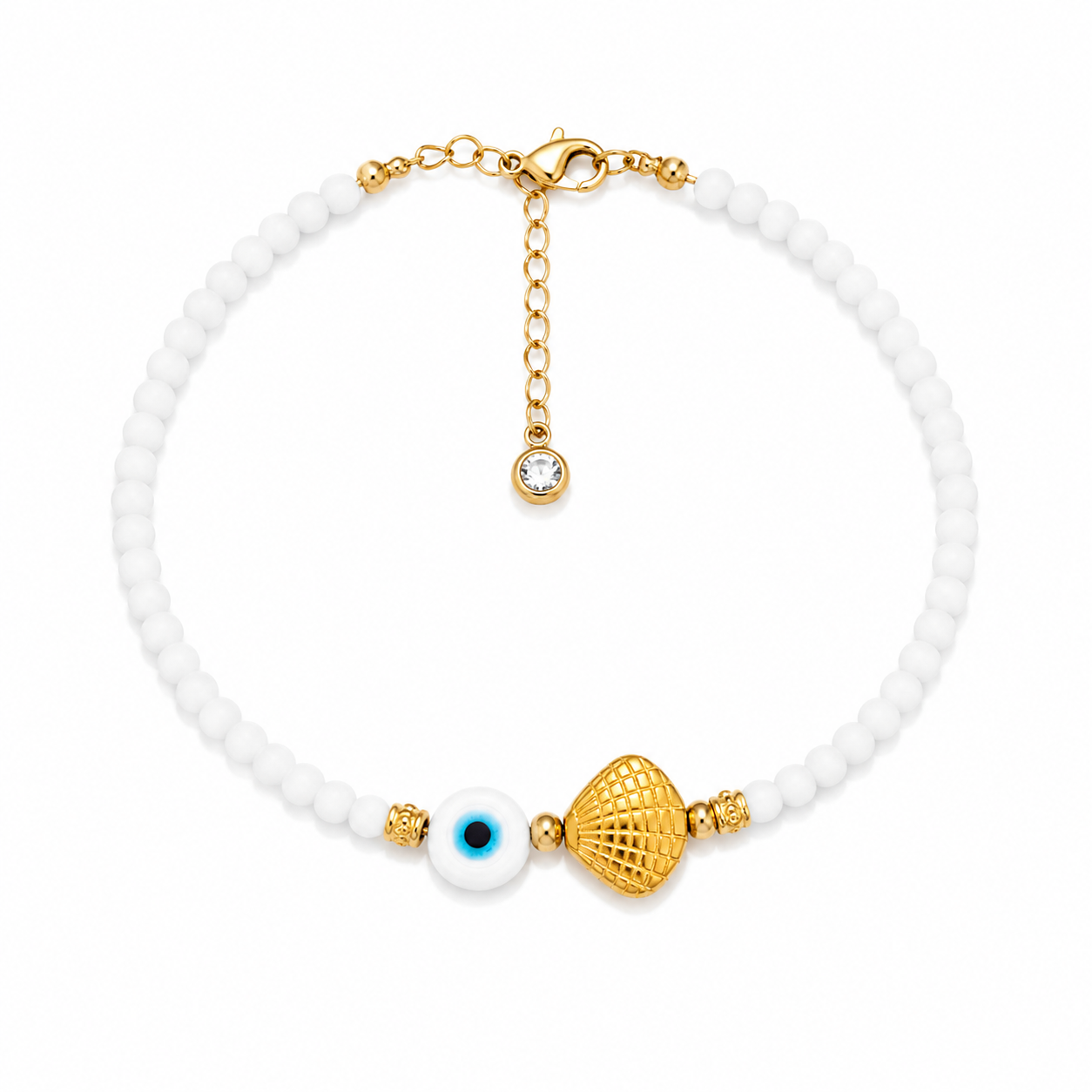 Golden Shell Eye Anklet