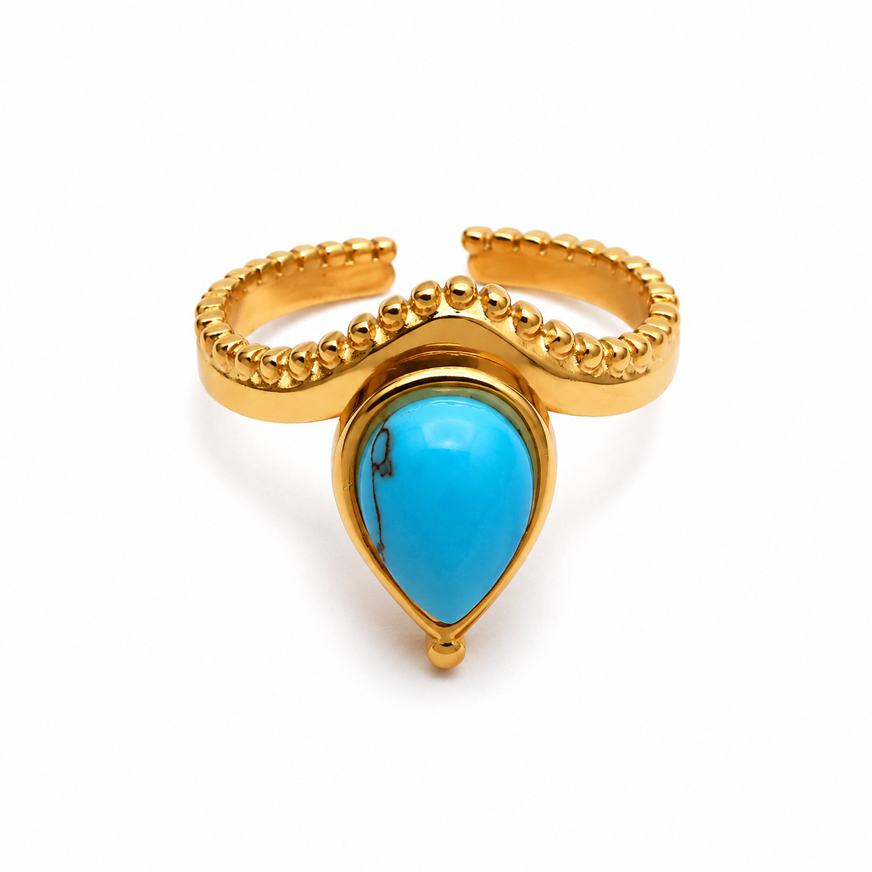 Turquoise Tear Ring
