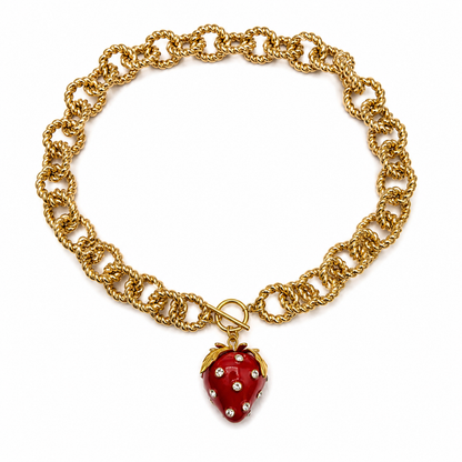 Strawberry Glow Necklace