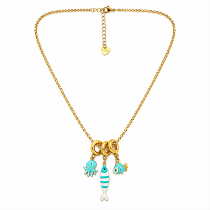 Aqua Tales necklace