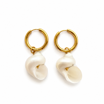 Seashell Whisper Hoops