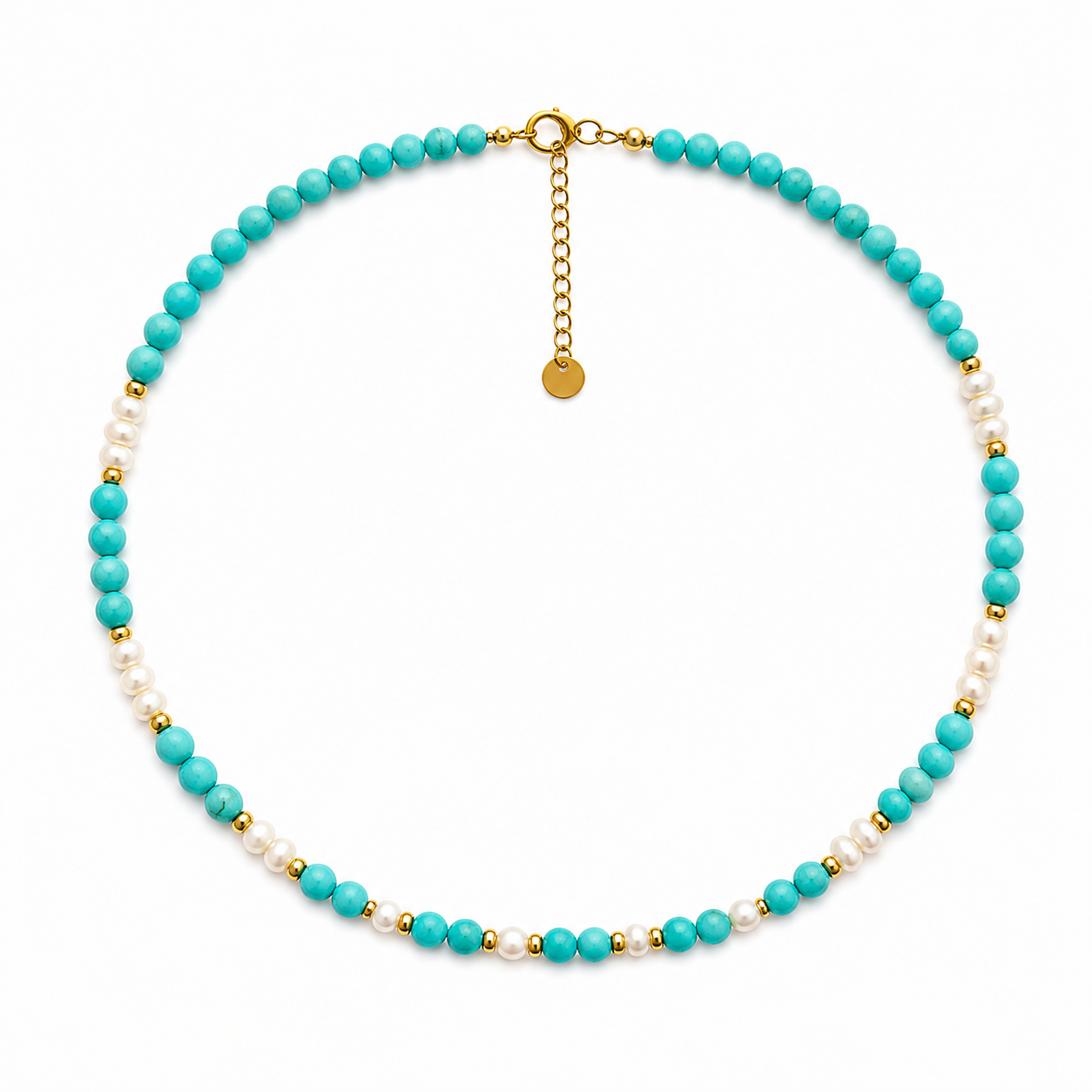 Turquoise Pearl Necklace