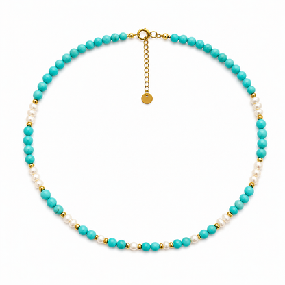 Turquoise Pearl Necklace