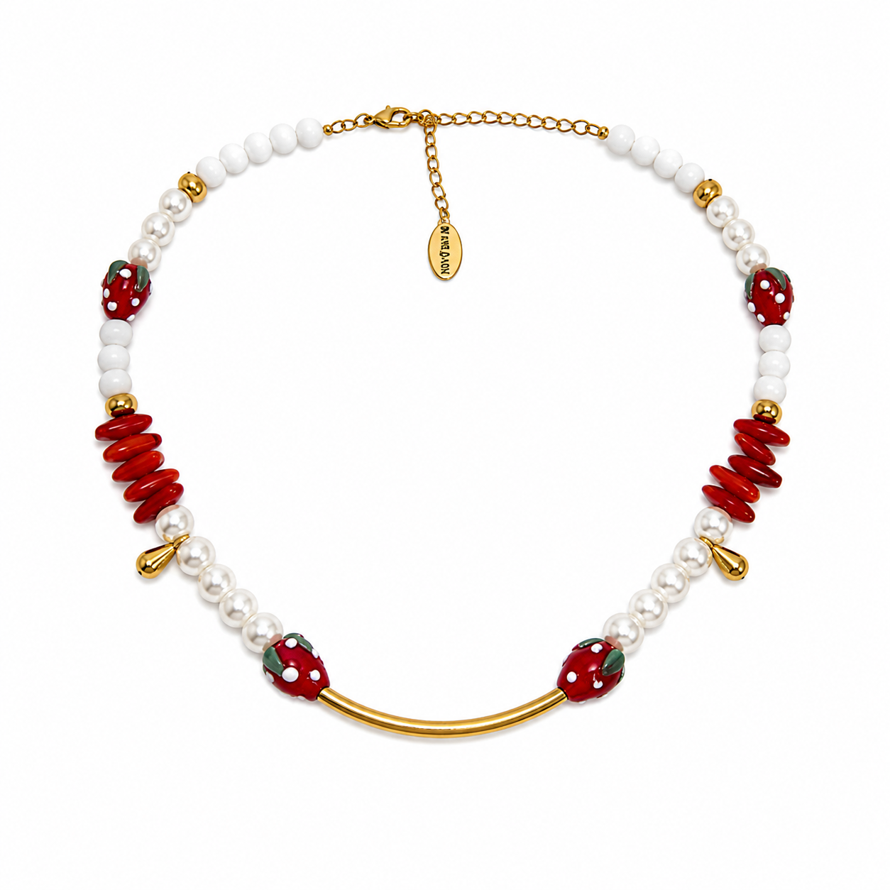 Strawberry Pearl Necklace