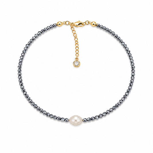 Midnight Pearl Anklet