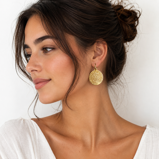 Phaistos Disc Earrings