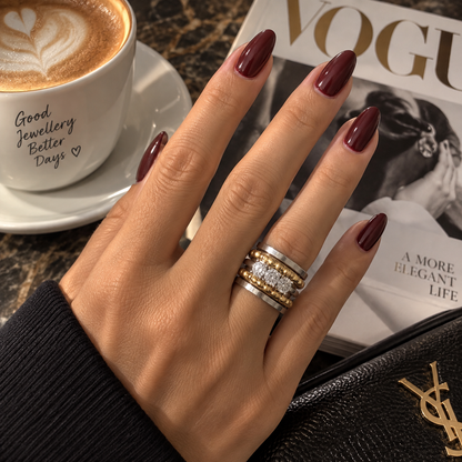 Triple Crystal Ring