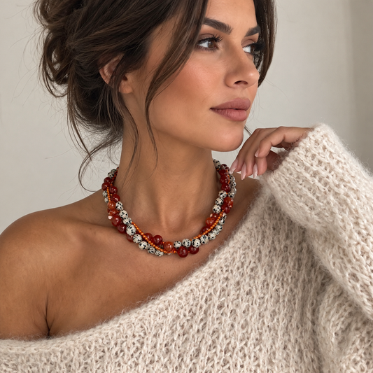 Caramel Sunset necklace