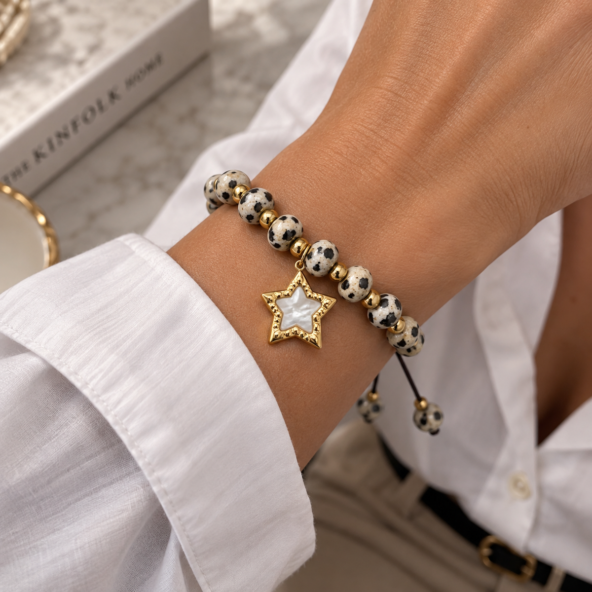 Starlit Dalmatian Bracelet