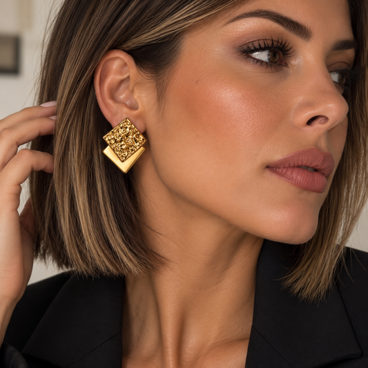 Golden Geometric Muse