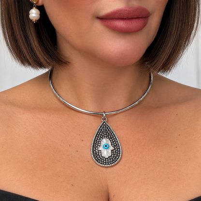 Silver Hamsa Muse