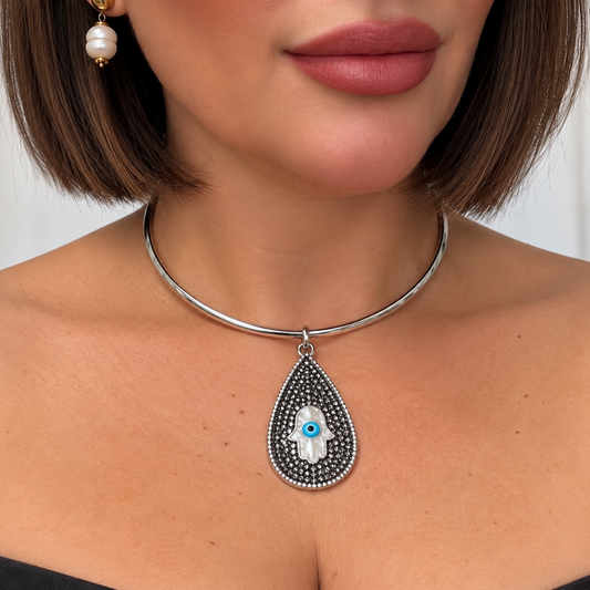 Silver Hamsa Muse
