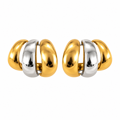 Dual Sculpted Hoops