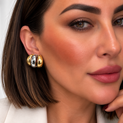 Dual Sculpted Hoops