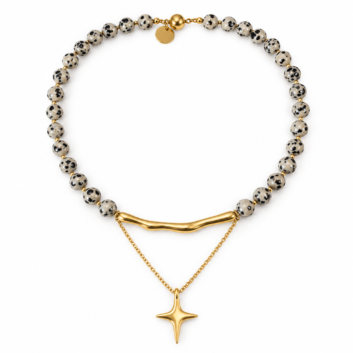 Dalmatian Cross Necklace