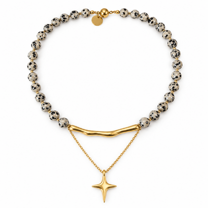 Dalmatian Cross Necklace