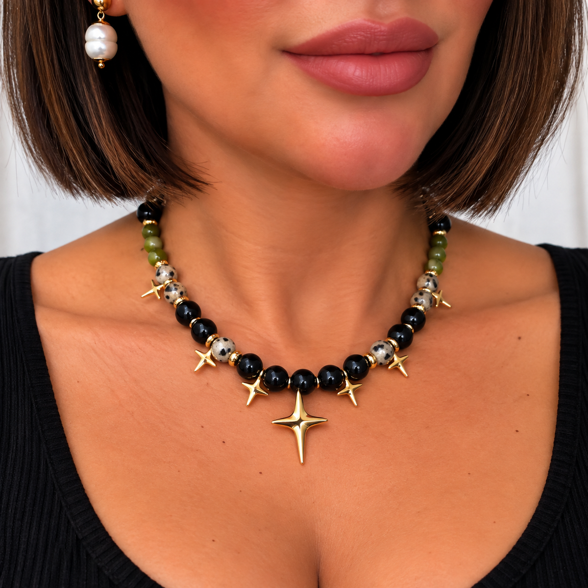 Black Cat Eye Necklace