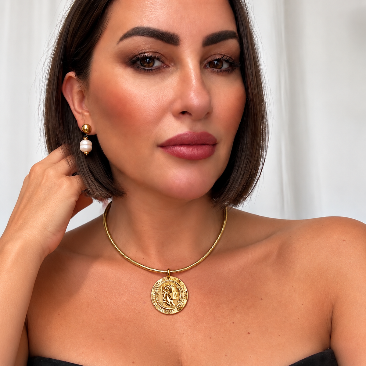 Coin Choker Bracelet