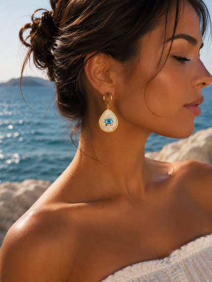 Evil Eye Glow Earrings